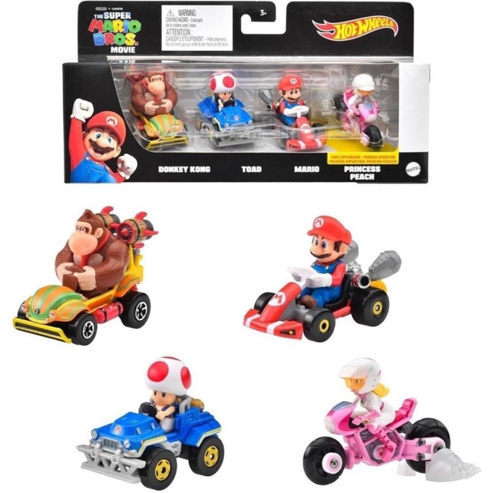 Super Mario kart HotWheels Movie Character Cars